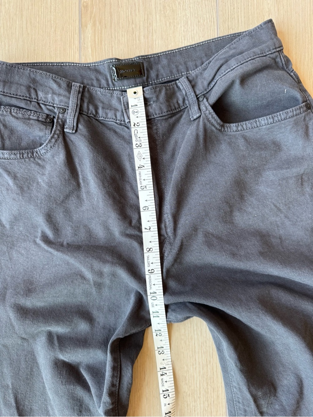 MOTHER The Dodger Ankle Washed Black Relaxed Straight Jeans 28 EUC - Picture 13 of 15